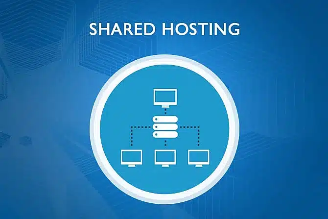 illustration of a shared hosting concept